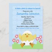 ジャストハッチイースターベイビーシャワー招待状 招待状 (正面/裏面)