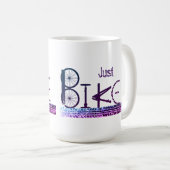 「ジャストバイク」バイクパーツ&タイヤトラックのグラフィティ コーヒーマグカップ (正面右)