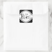 「ジャストバイク」バイクパーツ&タイヤトラックのグラフィティ スクエアシール (バッグ)