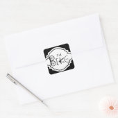 「ジャストバイク」バイクパーツ&タイヤトラックのグラフィティ スクエアシール (封筒)