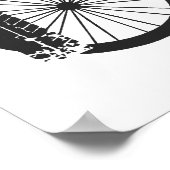 「ジャストバイク」バイクパーツ&タイヤトラックのグラフィティ ポスター (角)