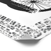 「ジャストバイク」バイクパーツ&タイヤトラックのグラフィティ ポスター (角)