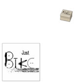 「ジャストバイク」バイクパーツ&タイヤトラックのグラフィティ ラバースタンプ (押印)