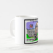 ジャストバイデン氏時間おもしろい政治的ティーズMgsギフト コーヒーマグカップ (正面左)