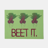 ジャストビーツ(ビート)おもしろいイットレッドビーツガーデンベジエ ドアマット (正面)