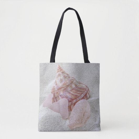 ジャストピンクのシーグラス – tote トートバッグ (正面)