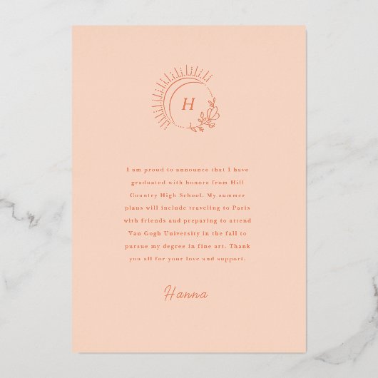 ジャストピーシーバラ金ゴールドグラード発表 箔招待状 (裏面)