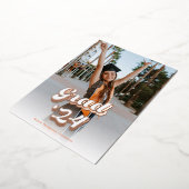 ジャストピーシーバラ金ゴールドグラード発表 箔招待状 (回転した状態)