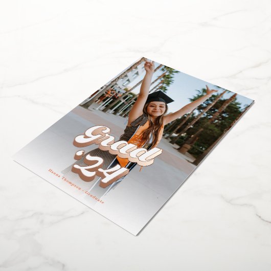 ジャストピーシーバラ金ゴールドグラード発表 箔招待状 (回転した状態)