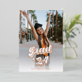 ジャストピーシーバラ金ゴールドグラード発表 箔招待状 (立ち正面)