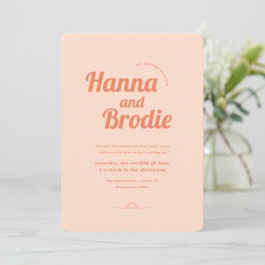 ジャストピーシー結婚式招待状 招待状 (スタンド正面)