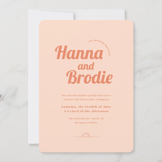 ジャストピーシー結婚式招待状 招待状 (正面)