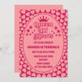 ジャストピーチクイーンオブハート誕生日招待状 招待状 (正面/裏面)