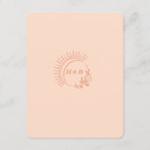 ジャストピーチ結婚ーの恍惚状態 エンクロージャーカード (裏面)