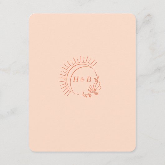 ジャストピーチ結婚ーの恍惚状態 エンクロージャーカード (裏面)