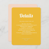 ジャストピーチ結婚ーの恍惚状態 エンクロージャーカード (正面/裏面)