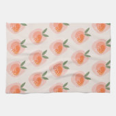 ジャストピーチ茶タオル キッチンタオル (横)