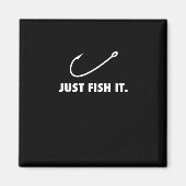 ジャストフィッシュイット魚釣りフックフィッシャーマンアウトドア マグネット (正面)