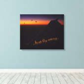 ジャストフライ遠くに キャンバスプリント (インサイチュ (ウッドフロア))