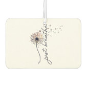 ジャストブリーズダンデリオン勇気付けられるヨガ カーエアーフレッシュナー (裏面)