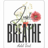 ジャストブレスインスピレーションフローラヨガ シール (正面)