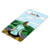 ジャストベ感動的ヨガ自然 マグネット (左側)