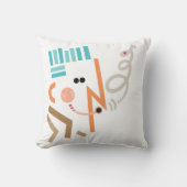 ジャストホイッスル抽象芸術イラストレーション装飾用クッション クッション (正面)