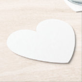 ジャストホワイトハートクラフト ペーパーコースター (アングル)