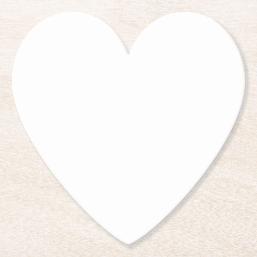 ジャストホワイトハートクラフト ペーパーコースター (正面)