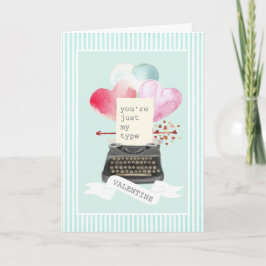 ジャストマイタイプミントストライプタイプライター シーズンカード