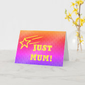 ジャストマーム射撃、 発砲スターマザーズデイ カード (黄色い花)