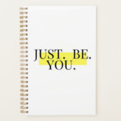 ジャストユーやる気を起こさせるミニマルタイポグラフィ プランナー手帳 (正面)