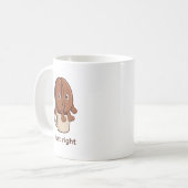 ジャストライトコーヒービーンキャラクター コーヒーマグカップ (正面左)