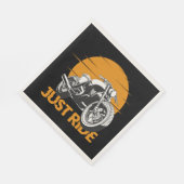 ジャストライドバイクもしくは自転車に乗る人レトロ紙&パーティーナプキンス スタンダードランチョンナプキン (角)