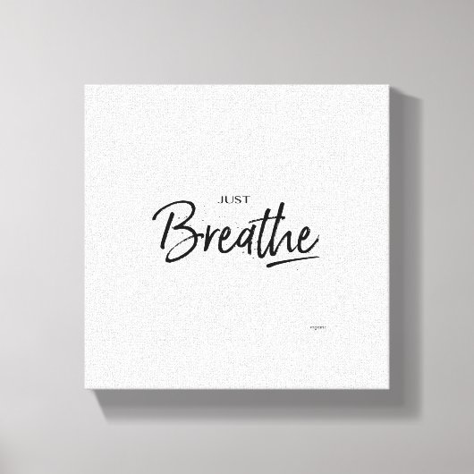 ジャストライフヨガ瞑想引用文 キャンバスプリント (正面)