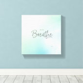 ジャストライフヨガ瞑想引用文 キャンバスプリント (インサイチュ (ウッドフロア))