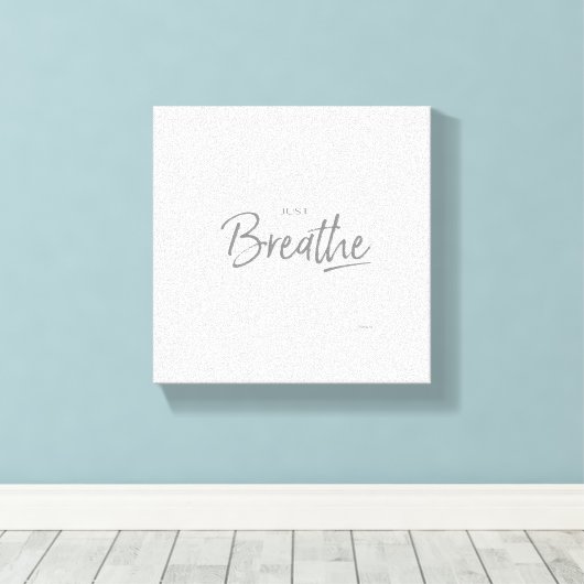 ジャストライフヨガ瞑想引用文 キャンバスプリント (インサイチュ (ウッドフロア))