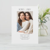 ジャストラブフォト結婚式招待状 招待状 (スタンド正面)