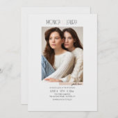 ジャストラブフォト結婚式招待状 招待状 (正面/裏面)