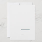 ジャストラブブルーフォト結婚式招待状 招待状 (裏面)