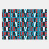 ジャストラブラッピング紙セット ラッピングペーパーシート (正面)