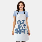 ジャストラブ料理 エプロン (着用した状態)