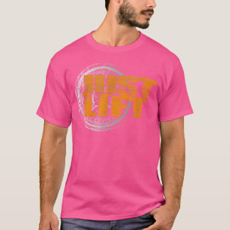 ジャストリフトバーベルウェイトリフティングフィットネスジムワークオ Tシャツ
