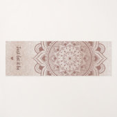 ジャストレカスタムット文字引用文バラ金ゴールド曼荼羅 ヨガマット (正面(横))