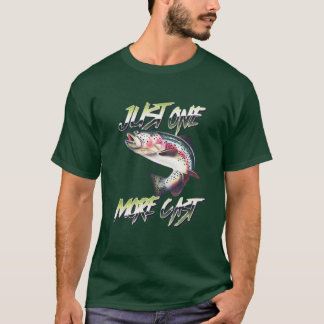 ジャストワンカスト魚釣り Tシャツ