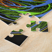 ジャスト伝統的ブルー ジグソーパズル (側面)