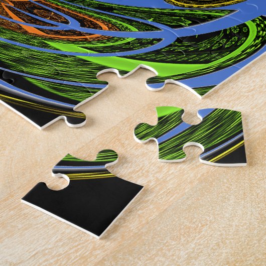 ジャスト伝統的ブルー ジグソーパズル (側面)