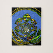 ジャスト伝統的ブルー ジグソーパズル (縦)