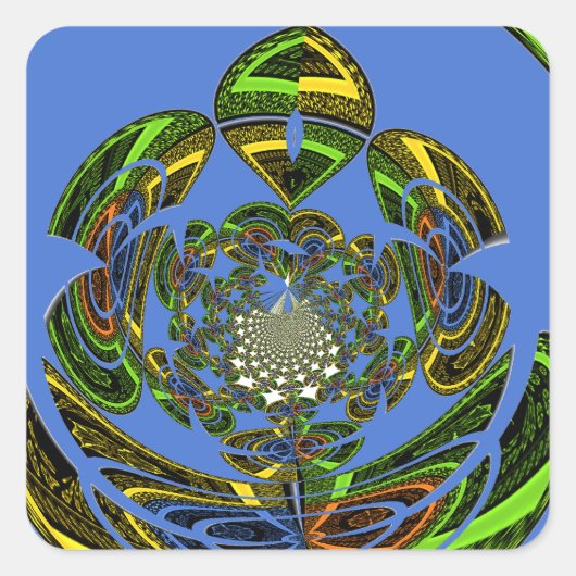 ジャスト伝統的ブルー スクエアシール (正面)