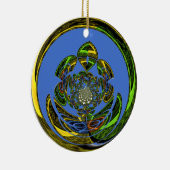 ジャスト伝統的ブルー セラミックオーナメント (右)